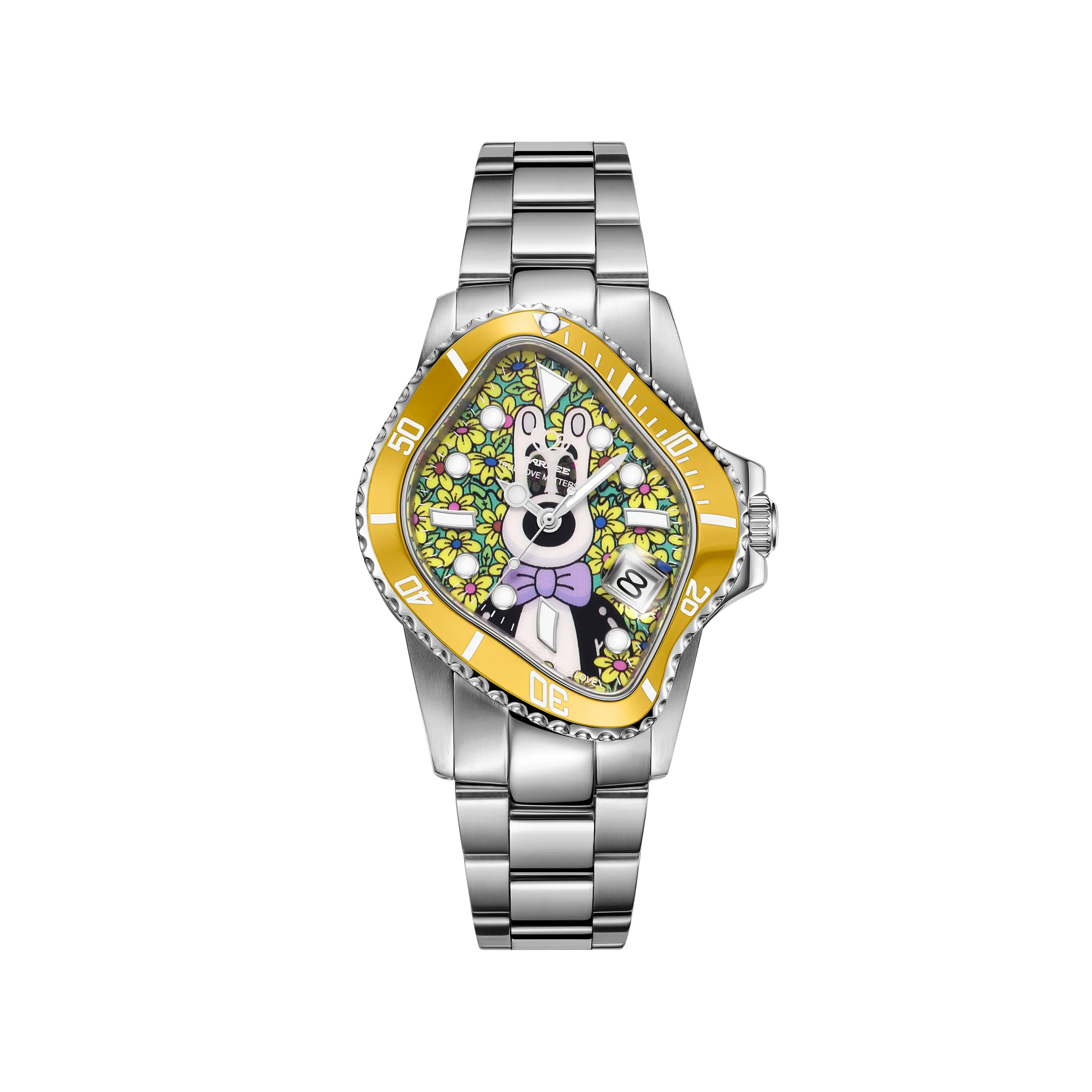 La Shell 腕時計 LAARVEE Green Ceramic Bezel PEA101-SGRN Unisex Automatic Watch