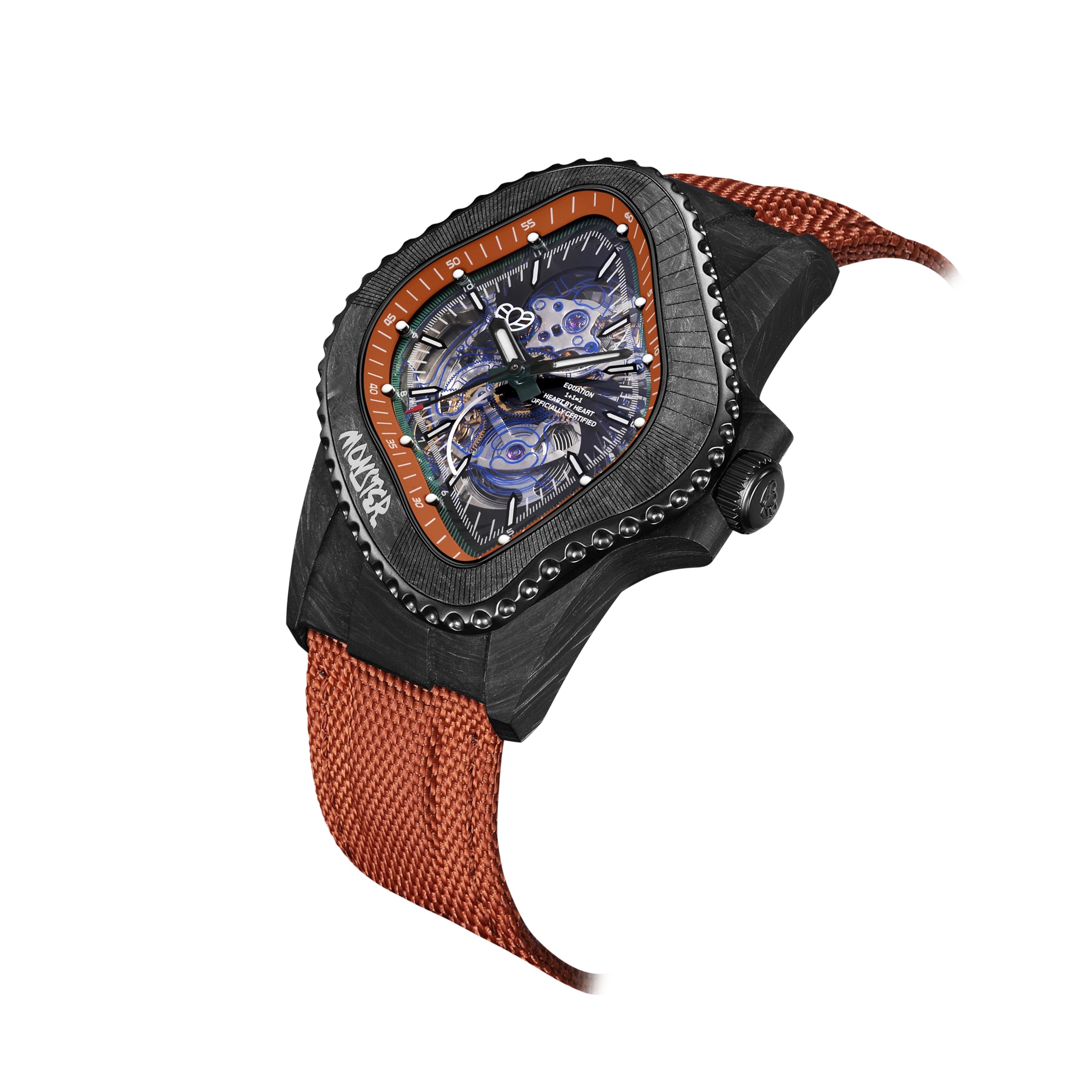 LAARVEE WATCH PEA005-CFRPBLK/BRN PREPILOT