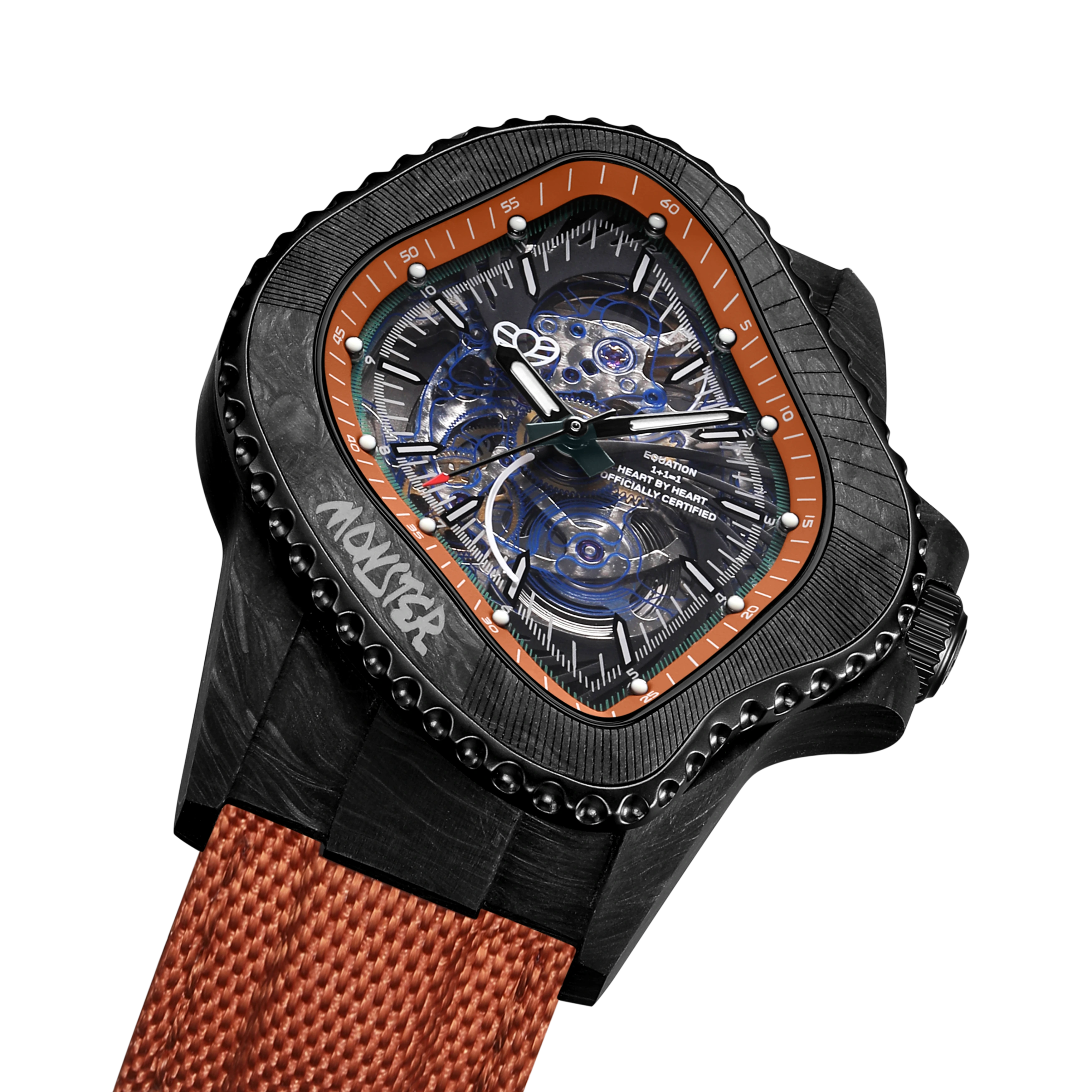 LAARVEE WATCH PEA005-CFRPBLK/BRN PREPILOT
