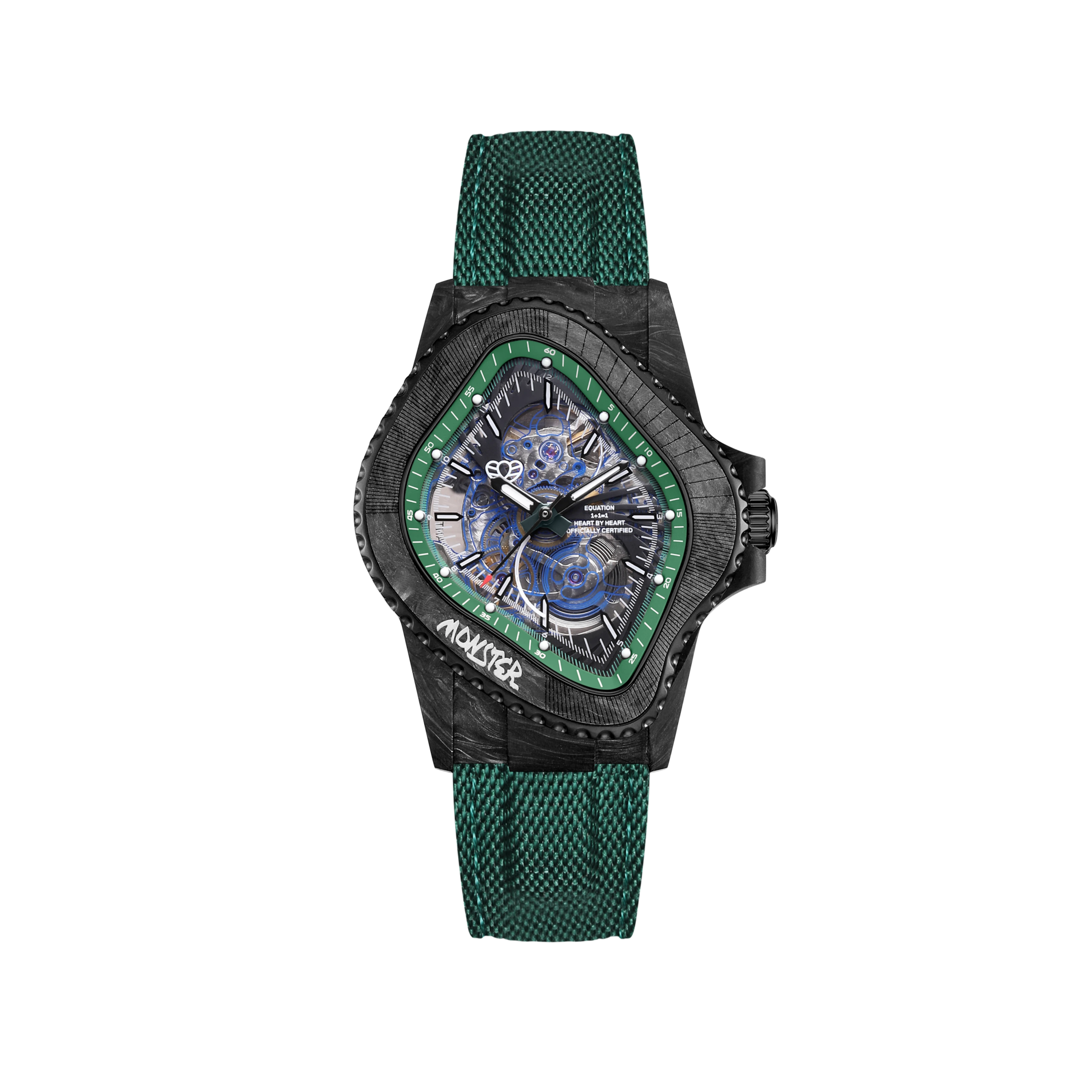 LAARVEE WATCH PEA005-CFRPBLK/GRN PREPILOT
