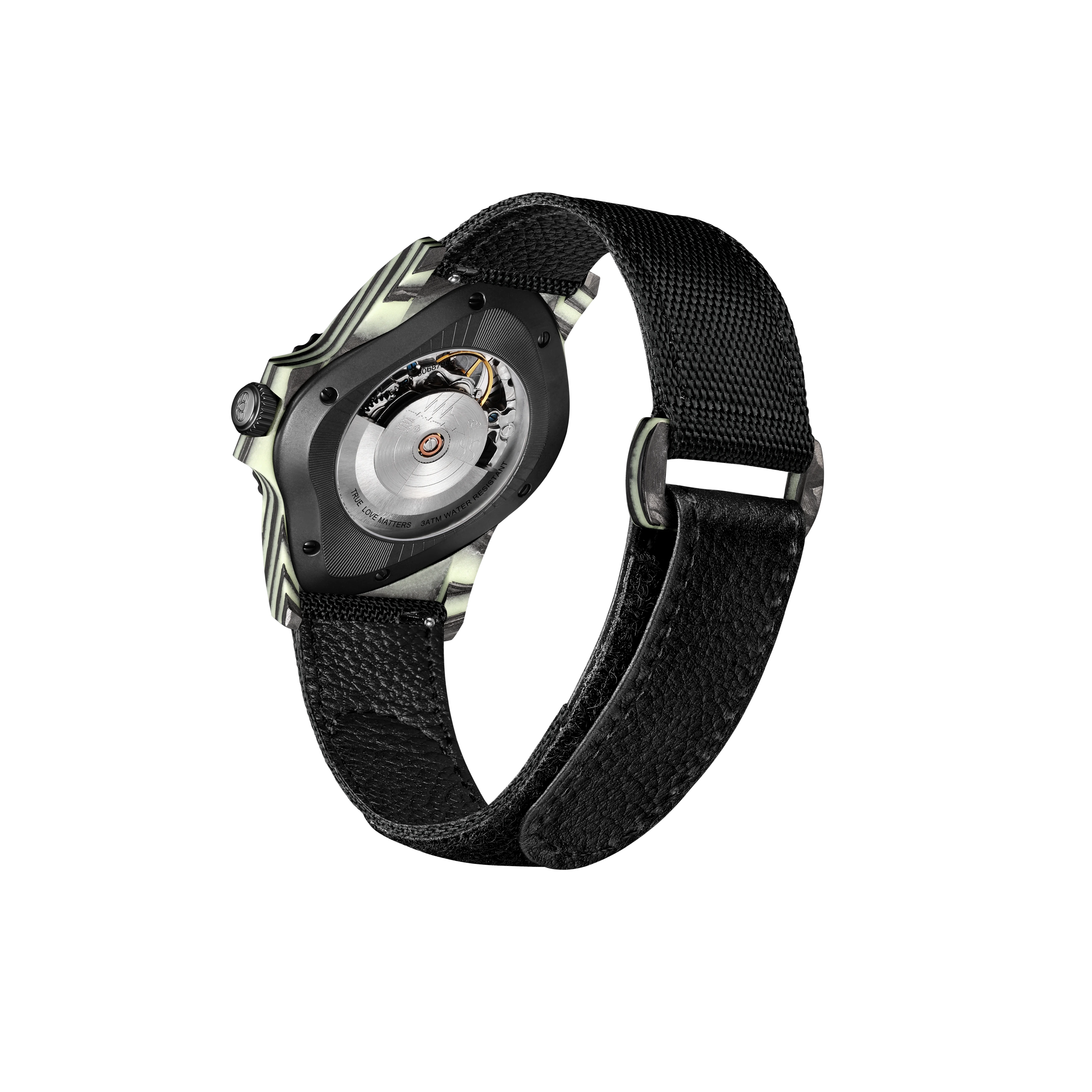 LAARVEE WATCH PEA005-CFRPBLK(GGRN)