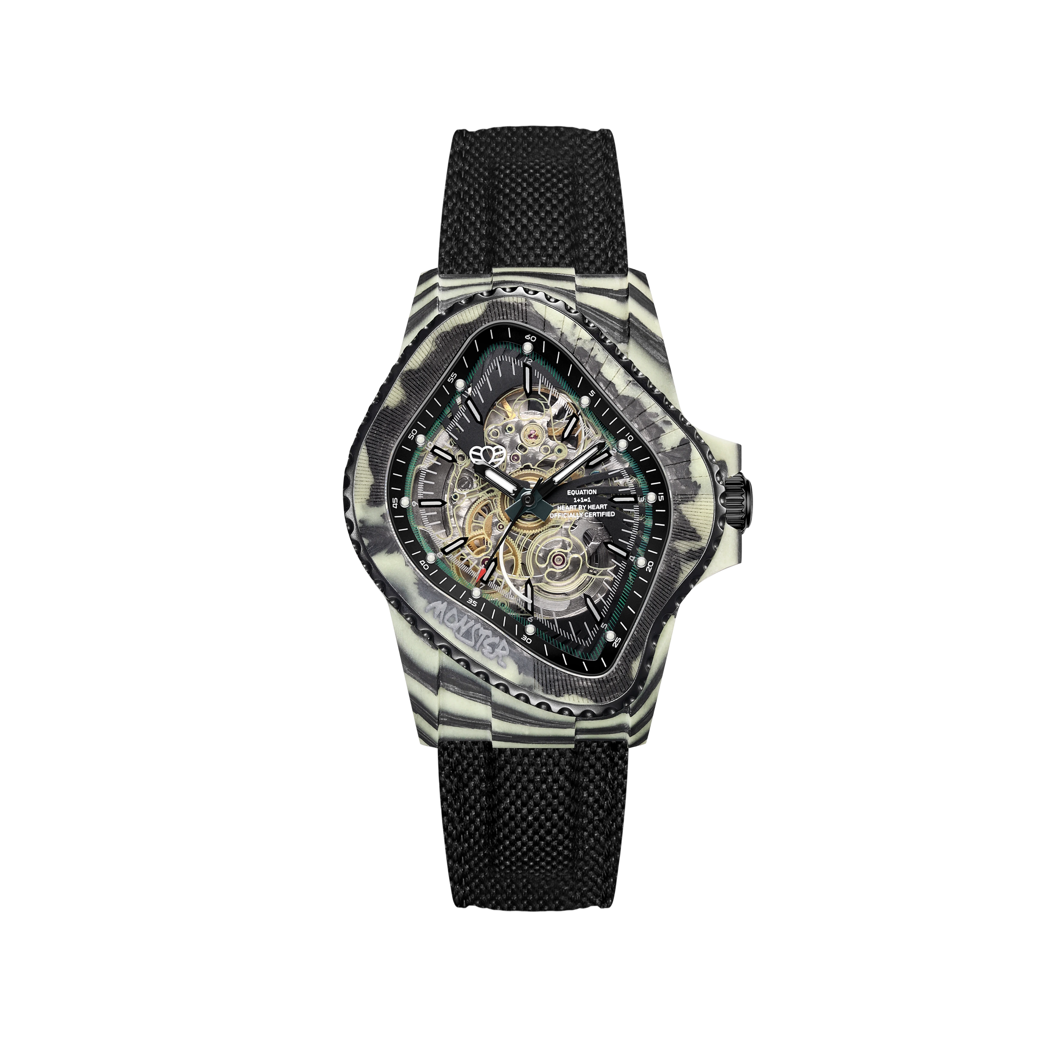 LAARVEE WATCH PEA005-CFRPBLK(GGRN)