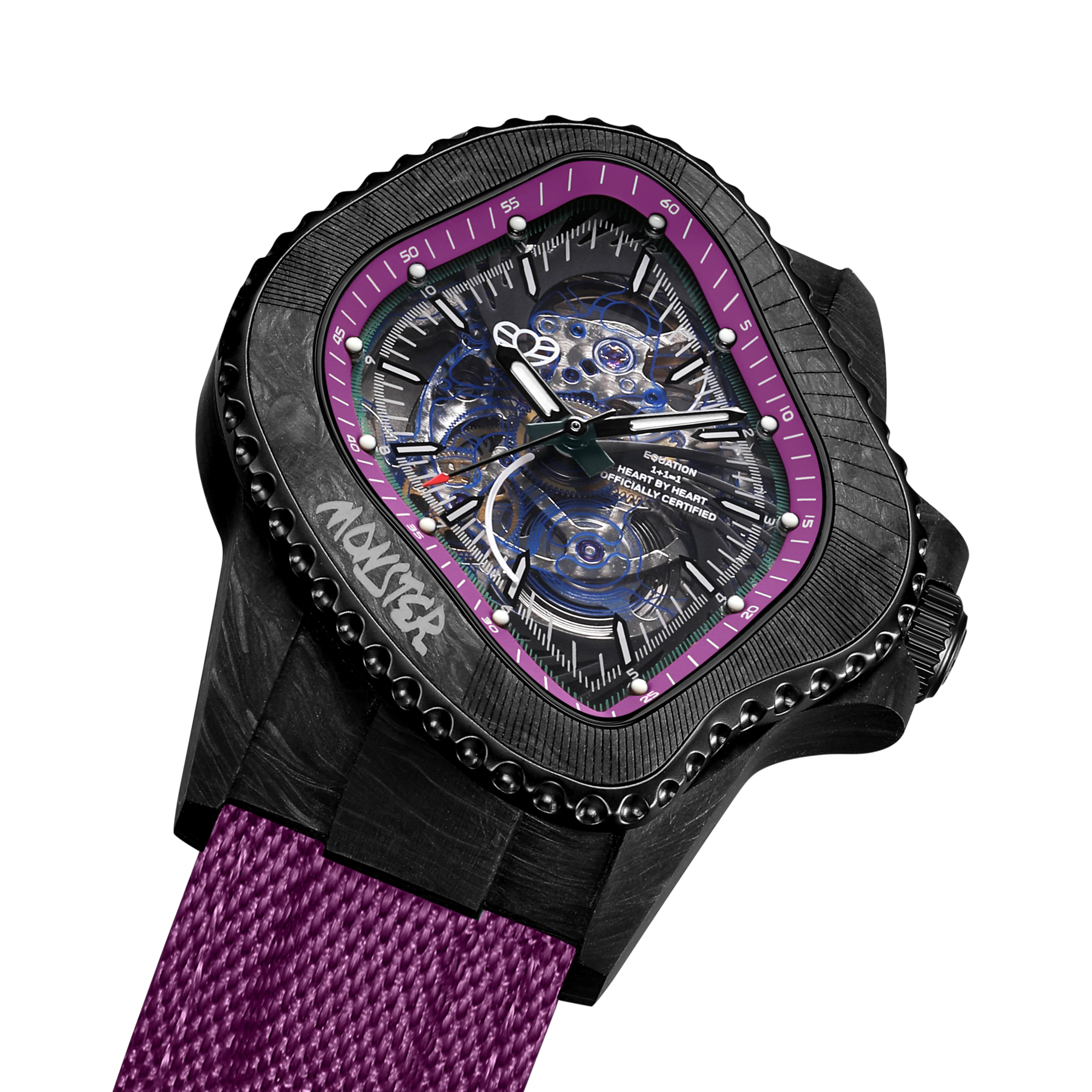 LAARVEE WATCH PEA005-CFRPBLK/PUR