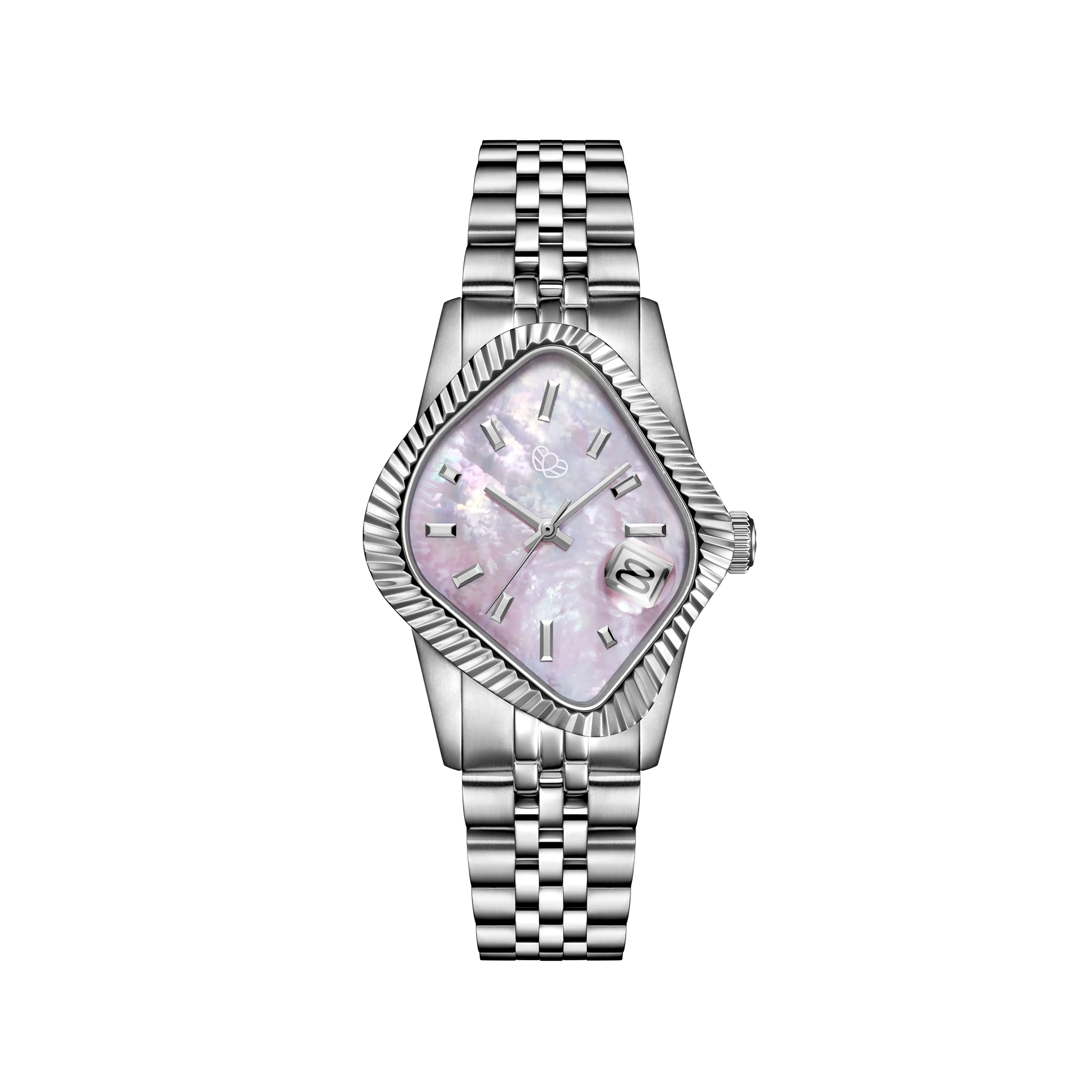 LAARVEE PEA003 Pink Mother-of-Pearl Automatic Men's Watch