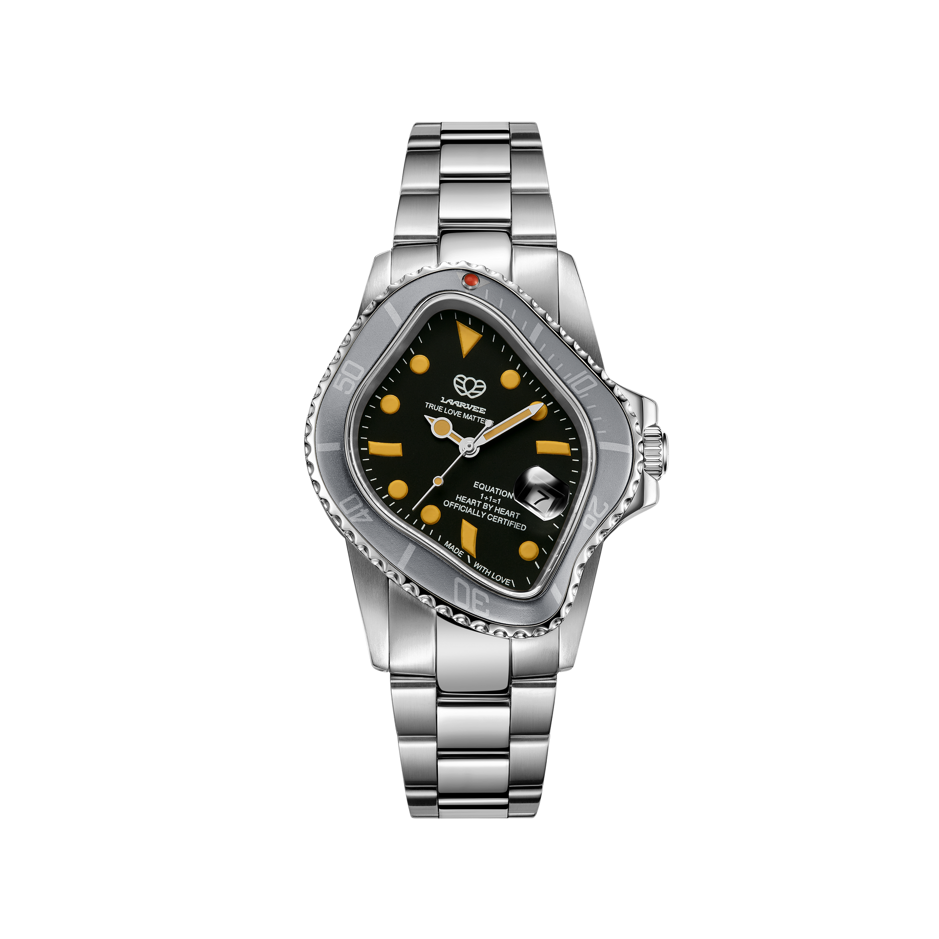 LAARVEE Twisted Dial Designer Surrealist Watch PEA001-SVBLKWSVR LAARVEE Twisted Dial Designer Surrealist Watch PEA001-SVBLKWSVR