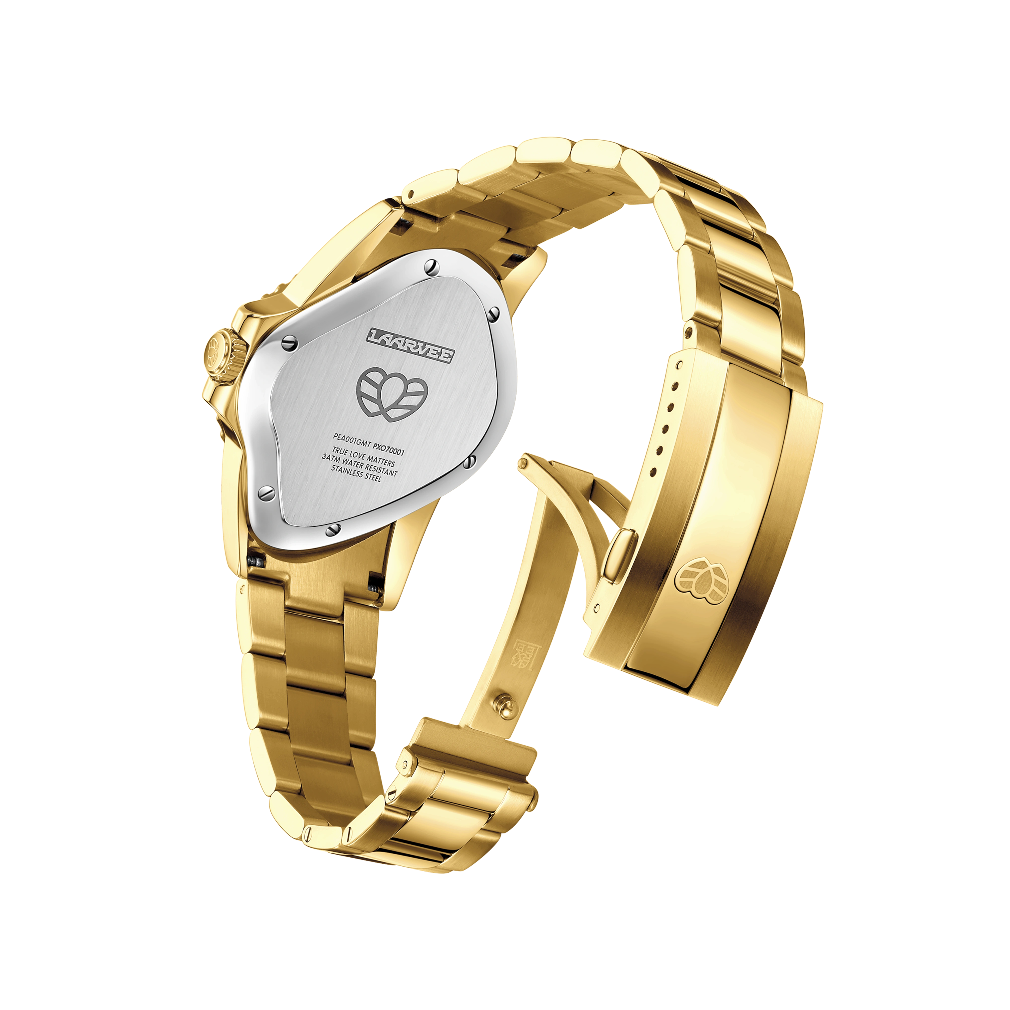 LAARVEE WATCH PEA001GMT-GBLK
