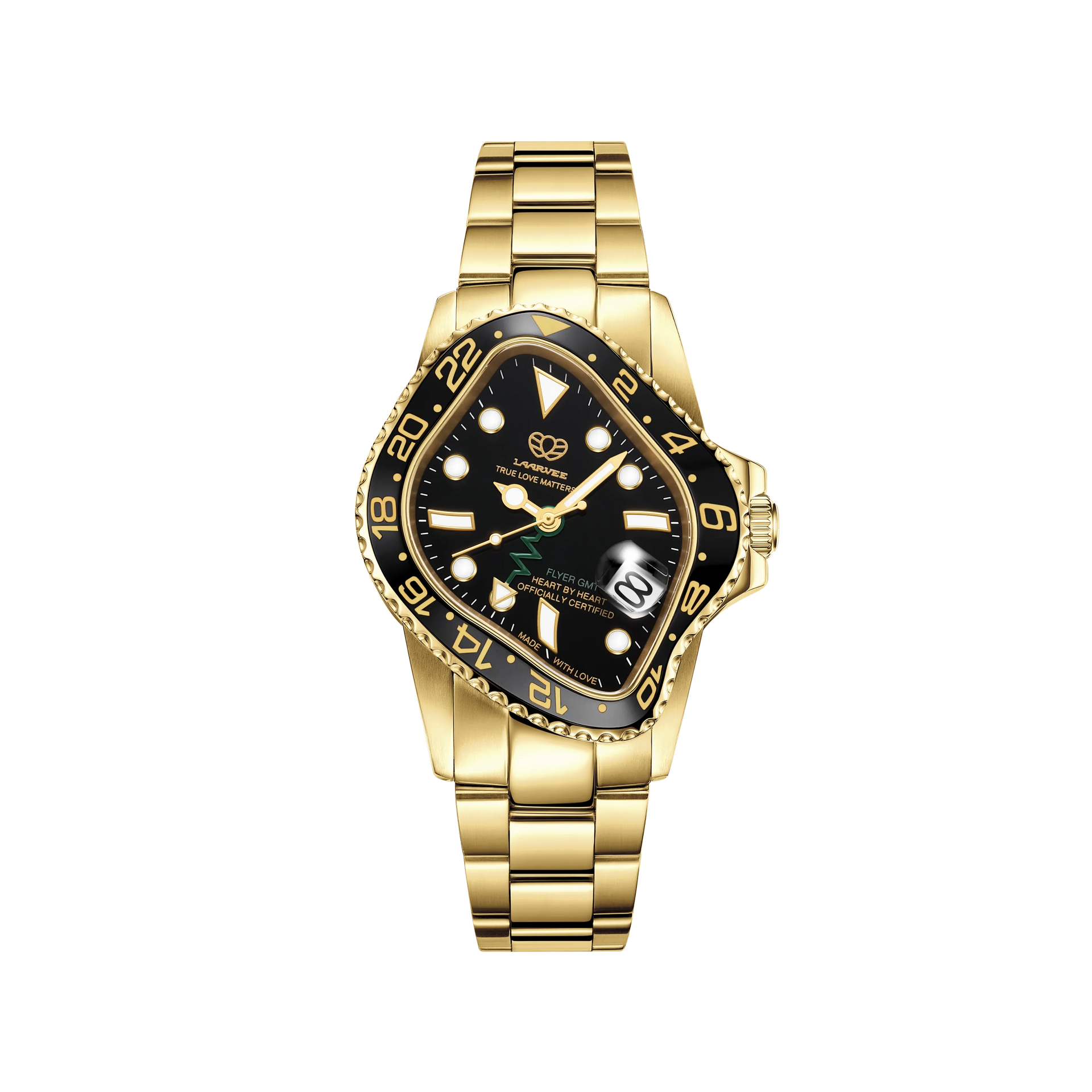 LAARVEE WATCH PEA001GMT-SBLRDBK
