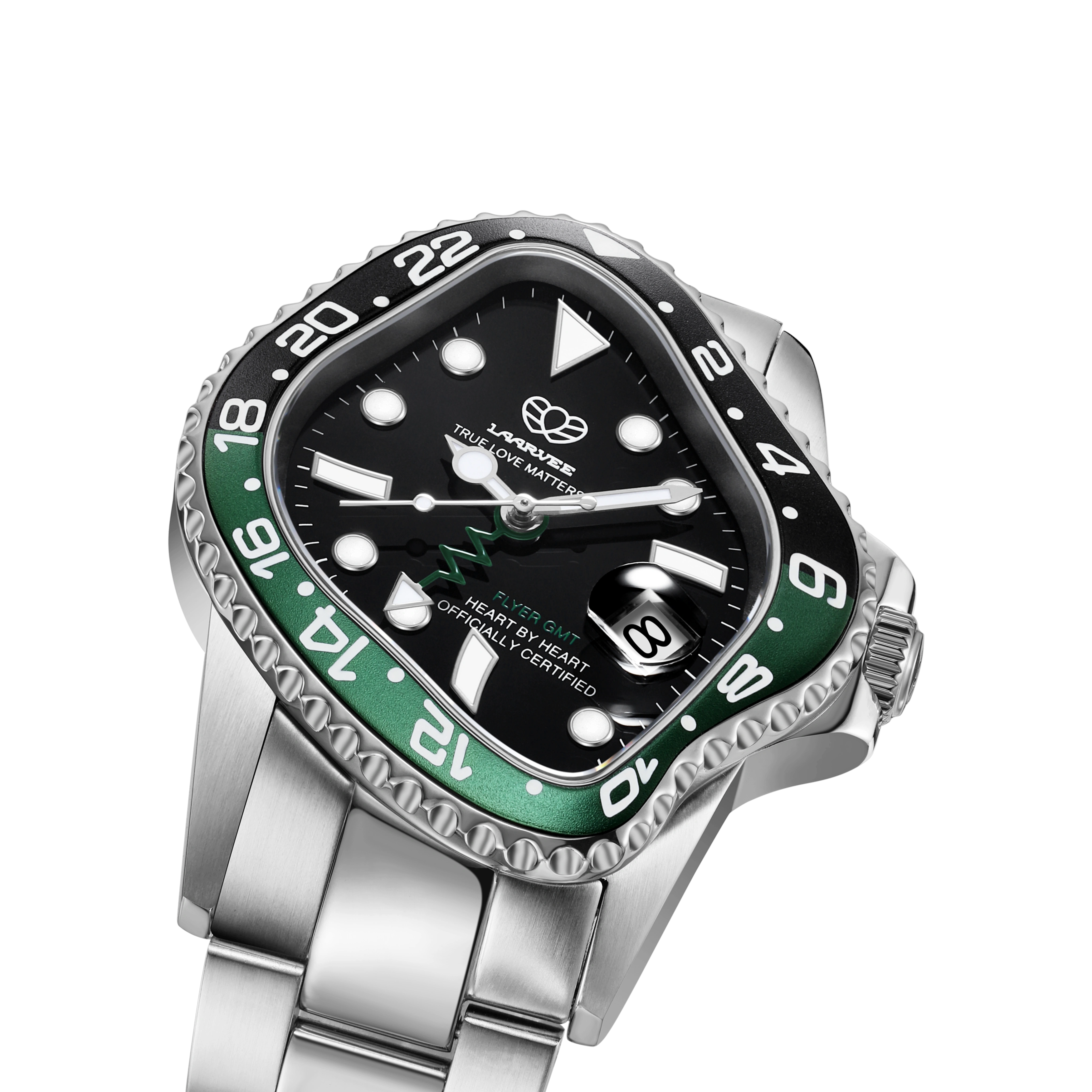 LAARVEE Classic Luxury Men's GMT Automatic Watch - PEA001GMT
