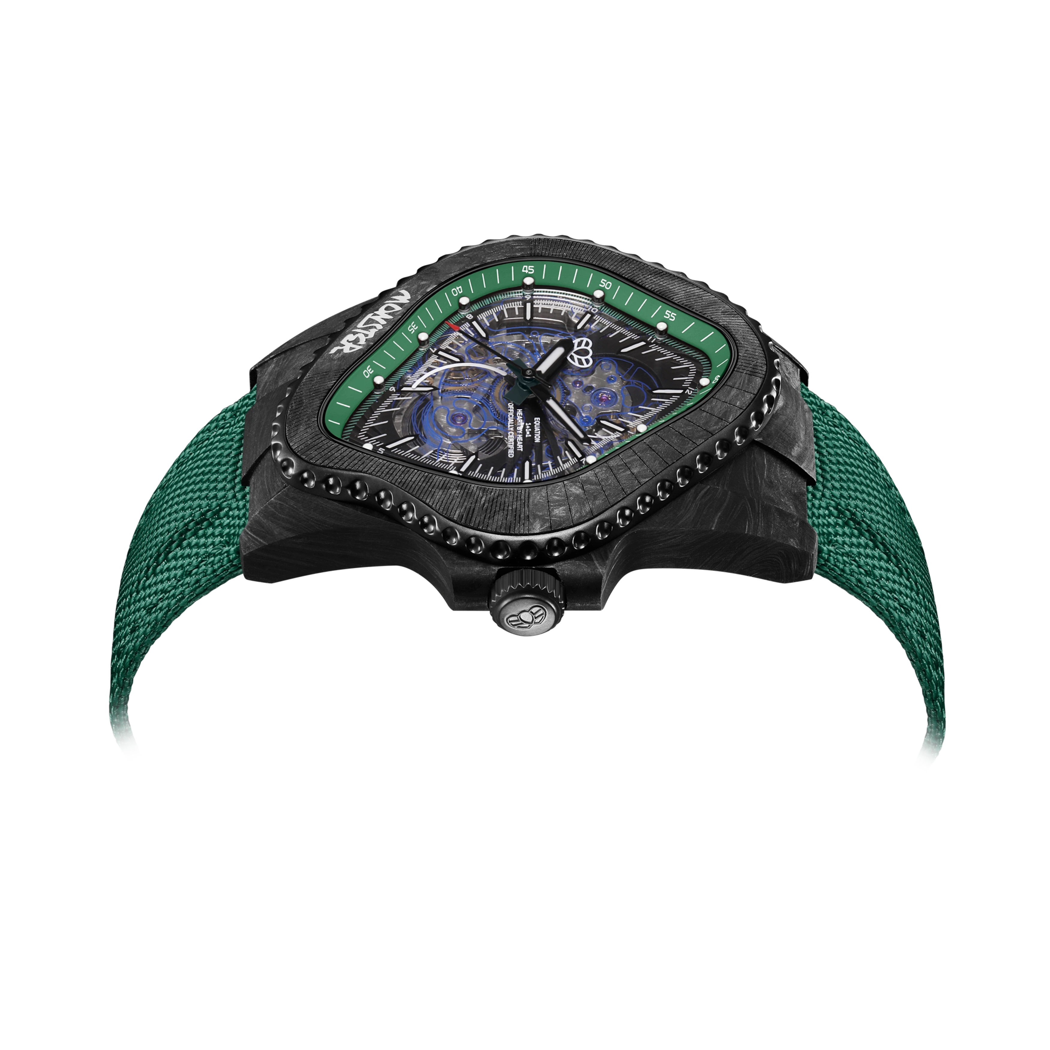 LAARVEE WATCH PEA005-CFRPBLK/GRN PREPILOT