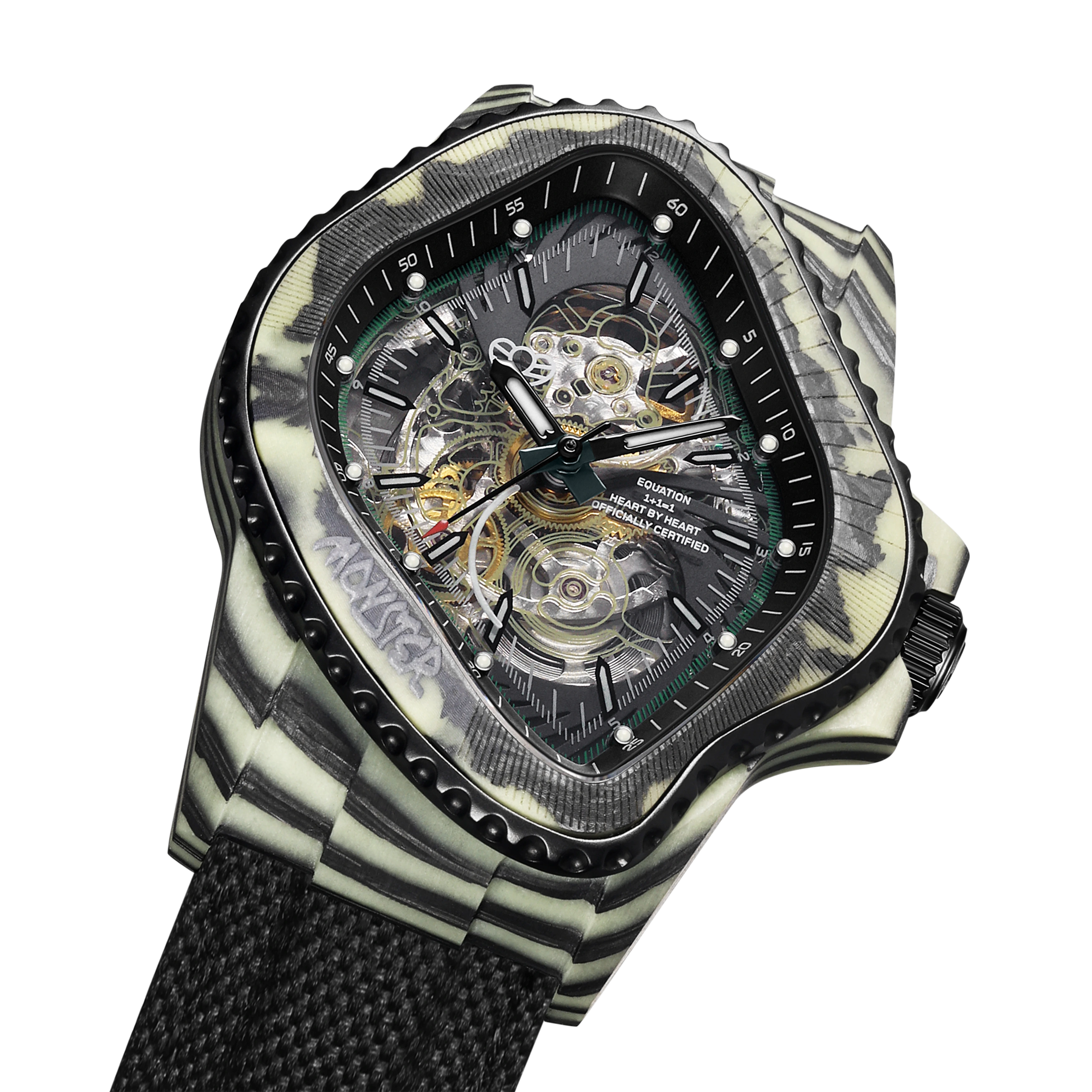 LAARVEE WATCH PEA005-CFRPBLK(GGRN)