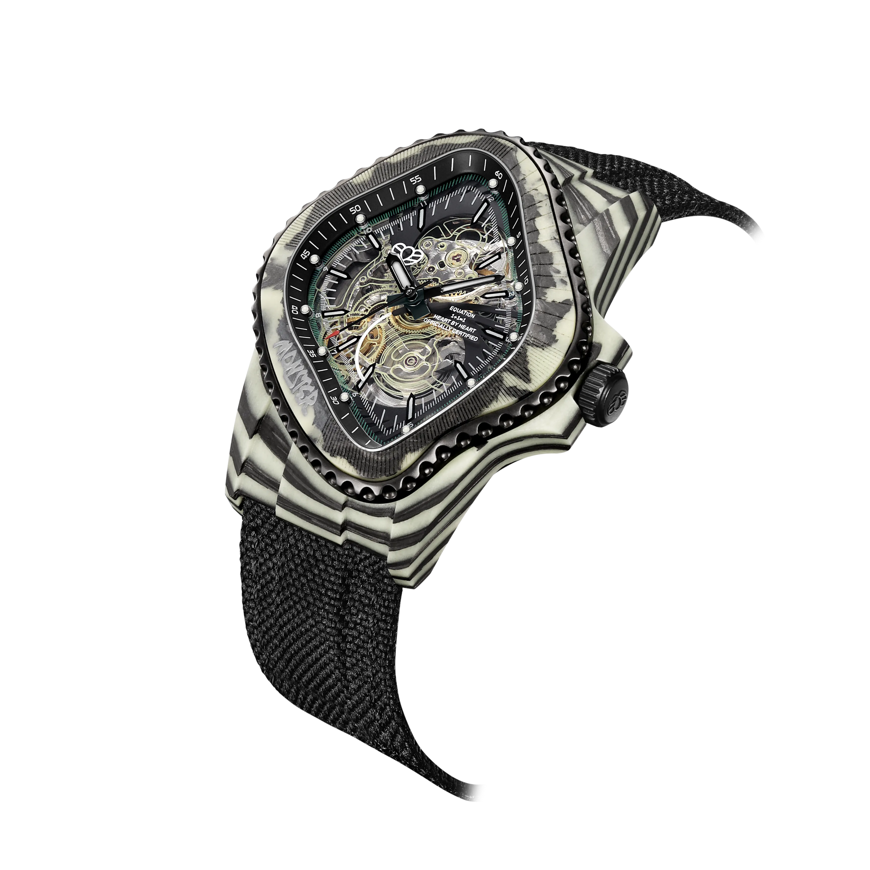 LAARVEE WATCH PEA005-CFRPBLK(GGRN)