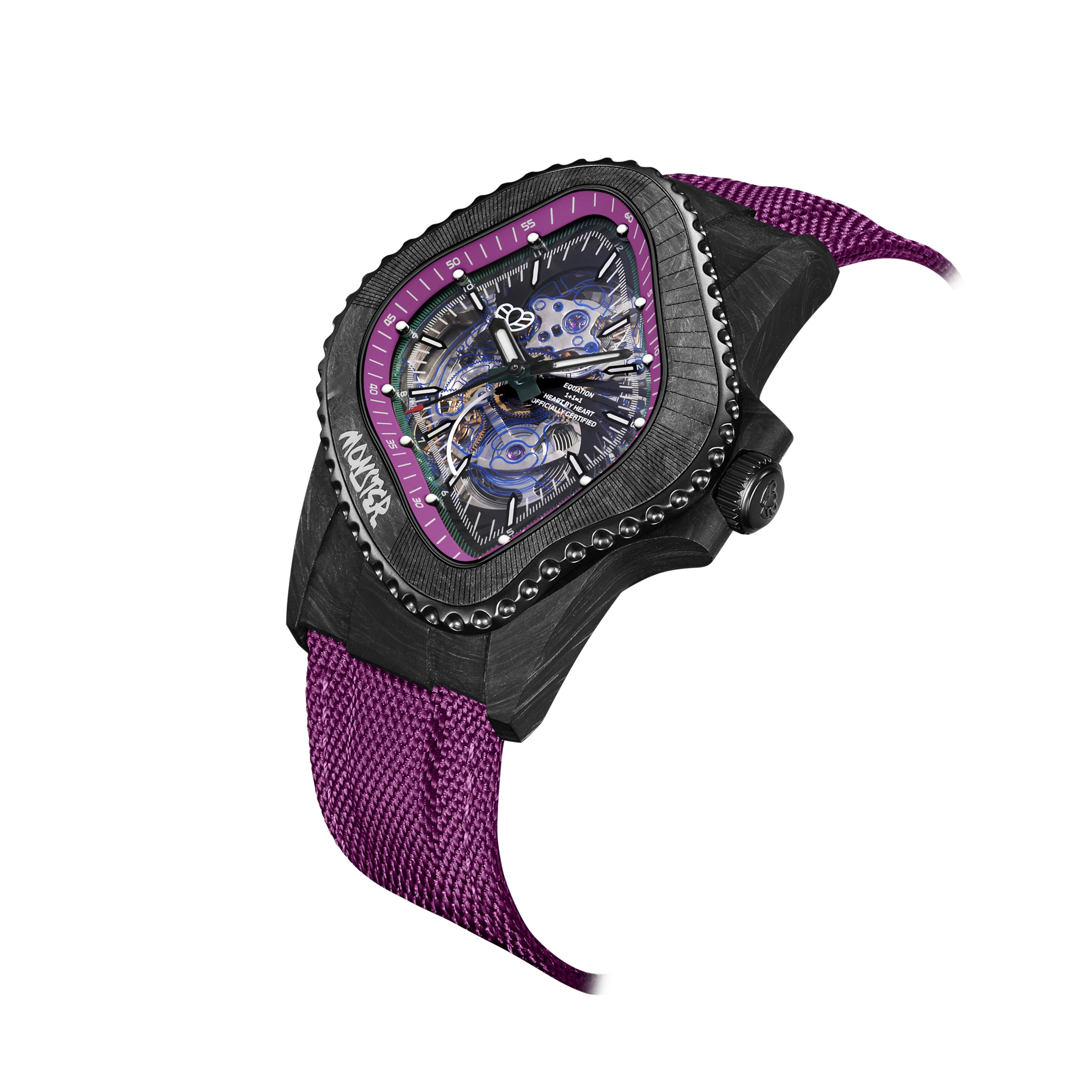 LAARVEE WATCH PEA005-CFRPBLK/PUR