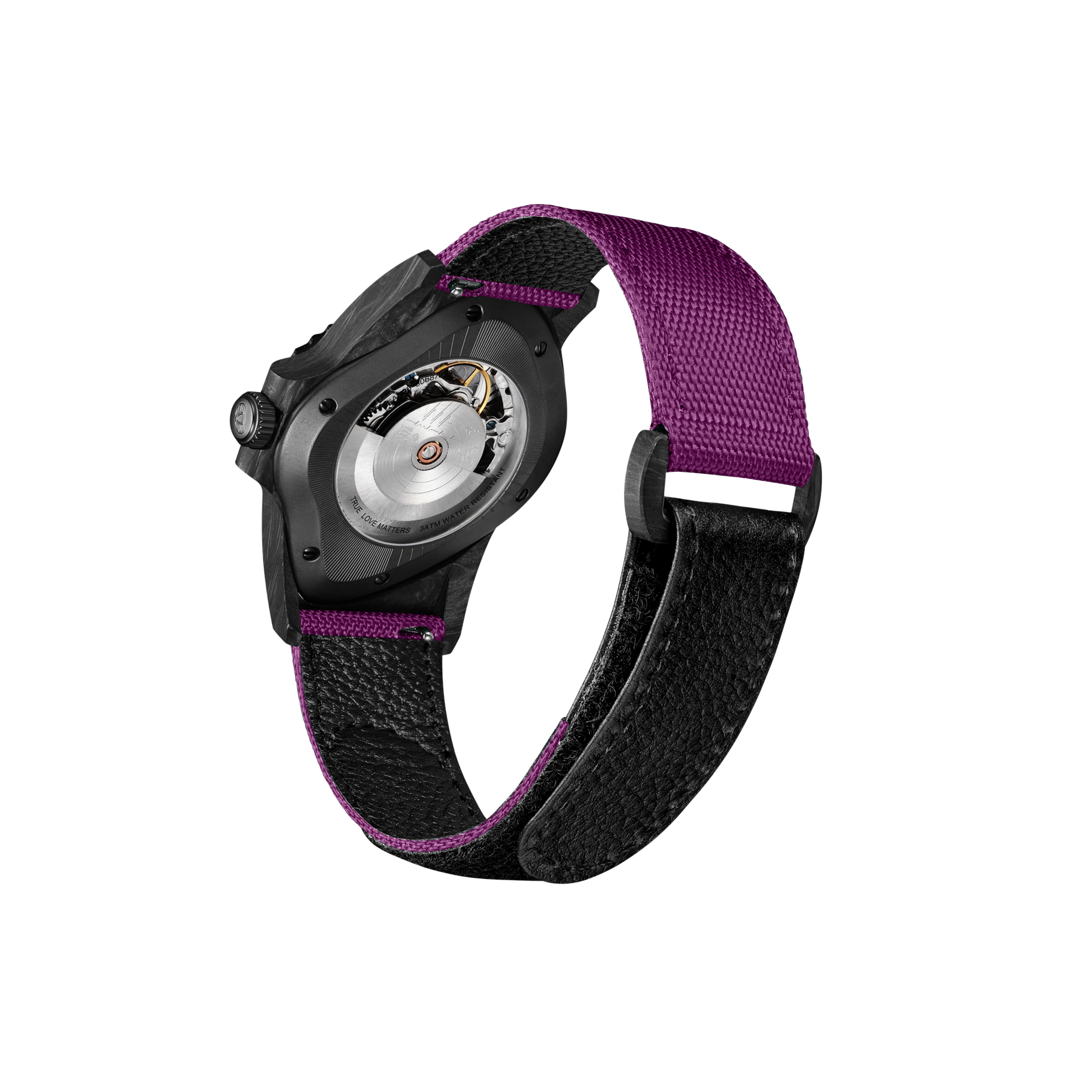 LAARVEE WATCH PEA005-CFRPBLK/PUR